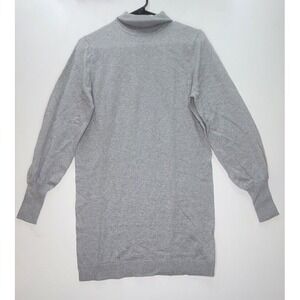 Wayf Morela Turtleneck Dress Womens Sz S Gray Long Sleeve Sweater Mini Cozy NEW